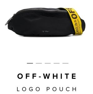 SOLD***Off white logo pouch